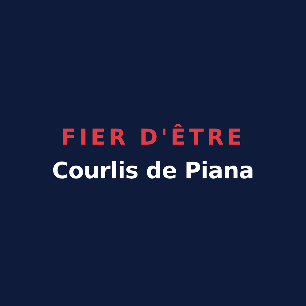 T-shirt « Fier d'être Courlis de Piana » — design pour Planay