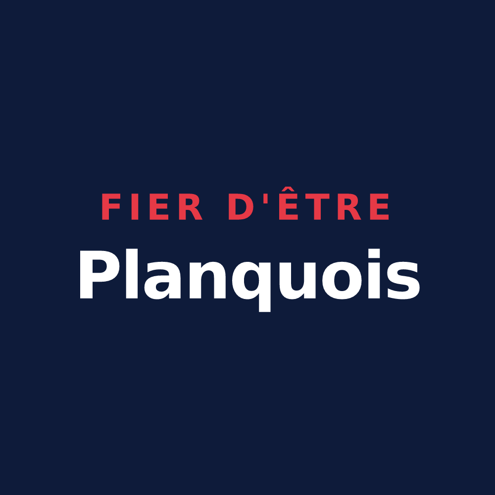 T-shirt « Fier d'être Planquois » — design pour Planques
