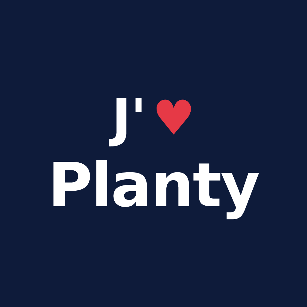 T-shirt personnalisé Planty — design J'aime Planty