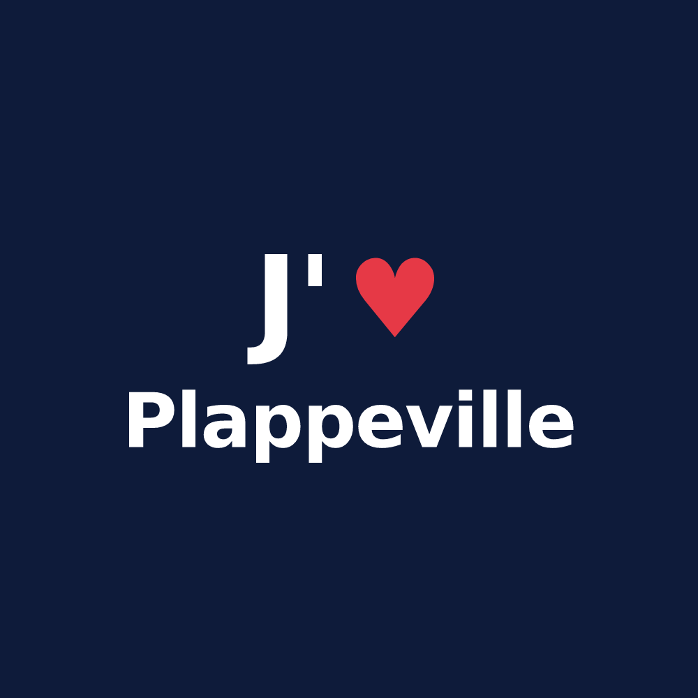 T-shirt personnalisé Plappeville — design J'aime Plappeville