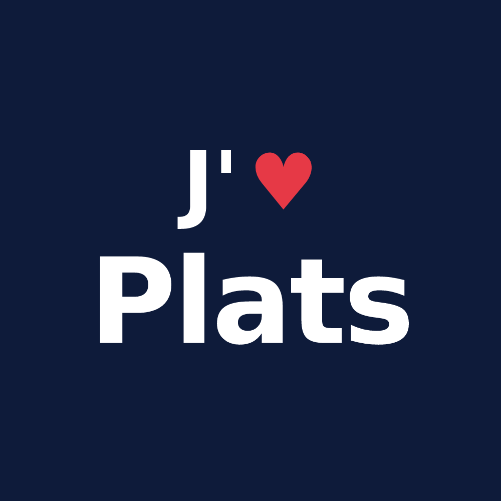 T-shirt personnalisé Plats — design J'aime Plats