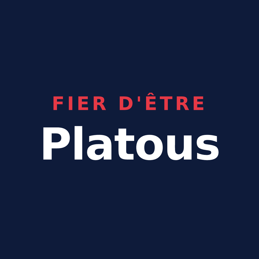 T-shirt « Fier d'être Platous » — design pour Plats