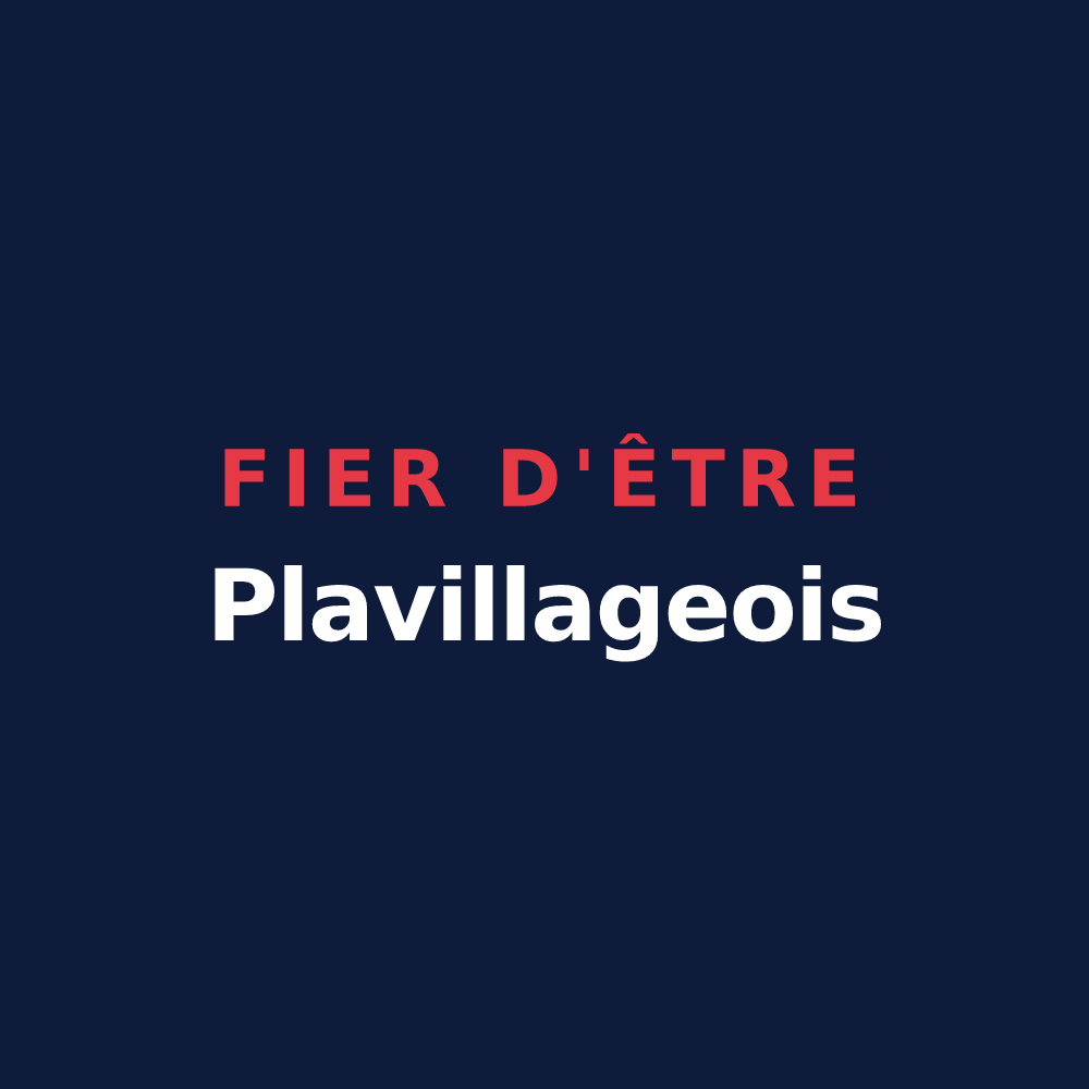 T-shirt « Fier d'être Plavillageois » — design pour Plavilla