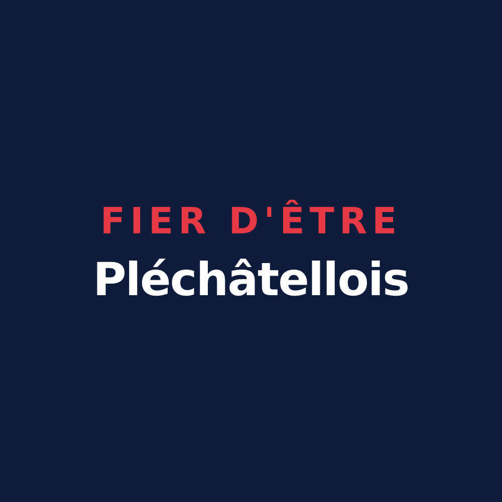 T-shirt « Fier d'être Pléchâtellois » — design pour Pléchâtel