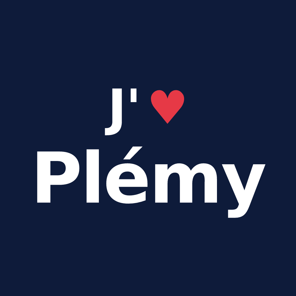 T-shirt personnalisé Plémy — design J'aime Plémy