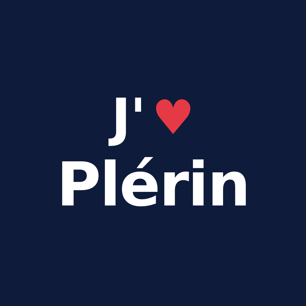 T-shirt personnalisé Plérin — design J'aime Plérin