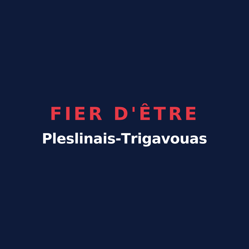 T-shirt « Fier d'être Pleslinais-Trigavouas » — design pour Pleslin-Trigavou