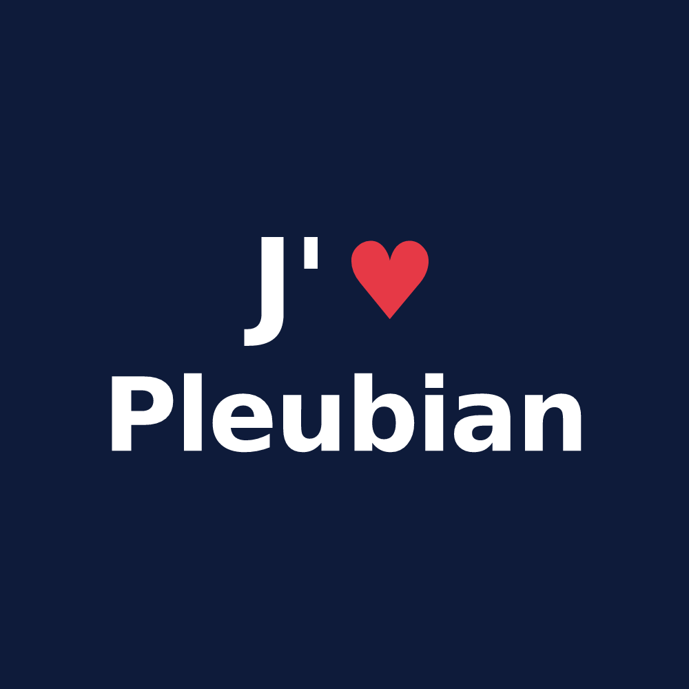 T-shirt personnalisé Pleubian — design J'aime Pleubian
