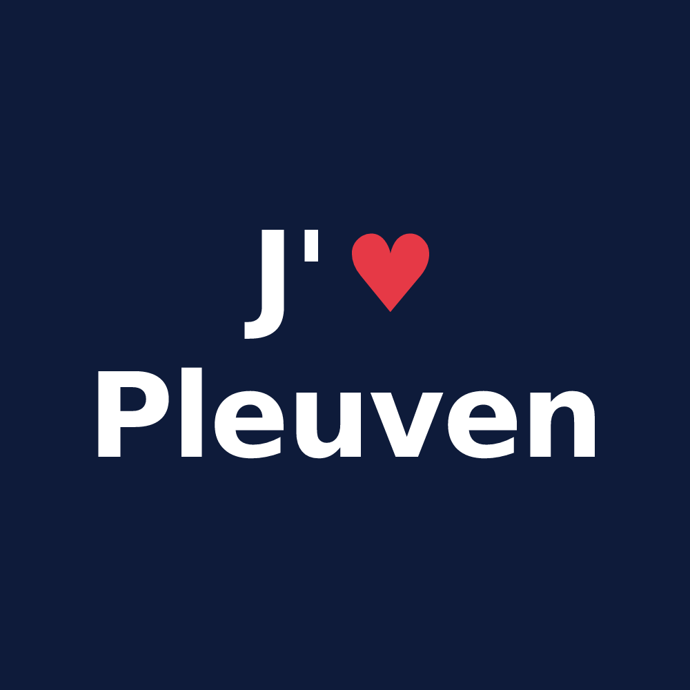 T-shirt personnalisé Pleuven — design J'aime Pleuven