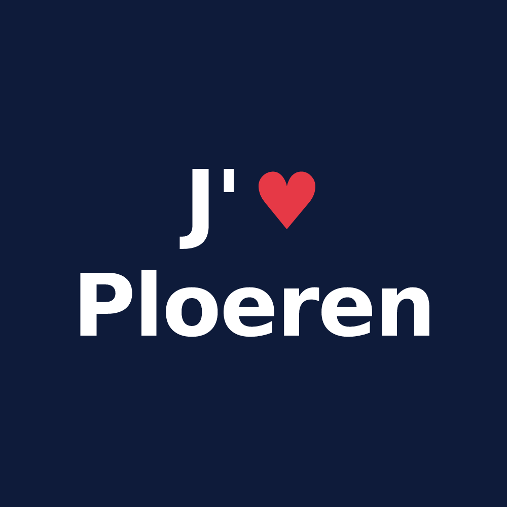 T-shirt personnalisé Ploeren — design J'aime Ploeren