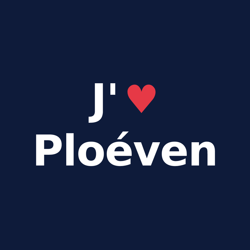 T-shirt personnalisé Ploéven — design J'aime Ploéven