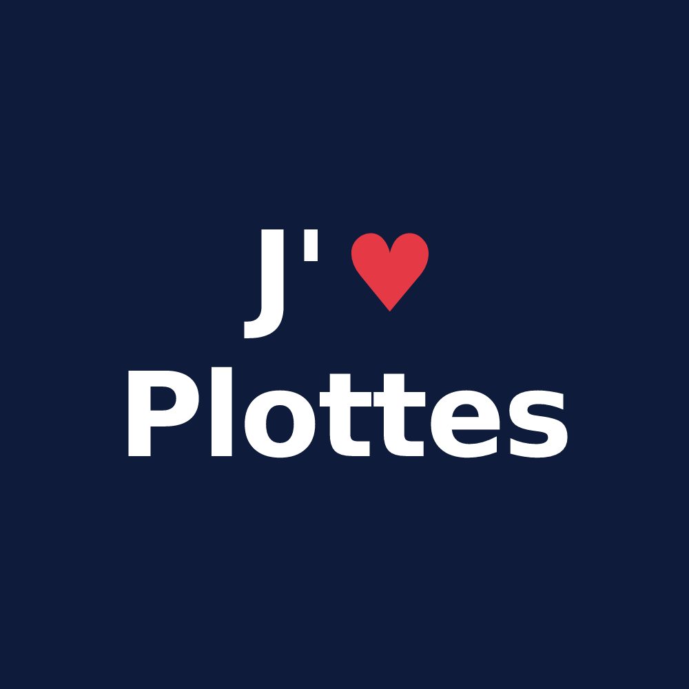 T-shirt personnalisé Plottes — design J'aime Plottes