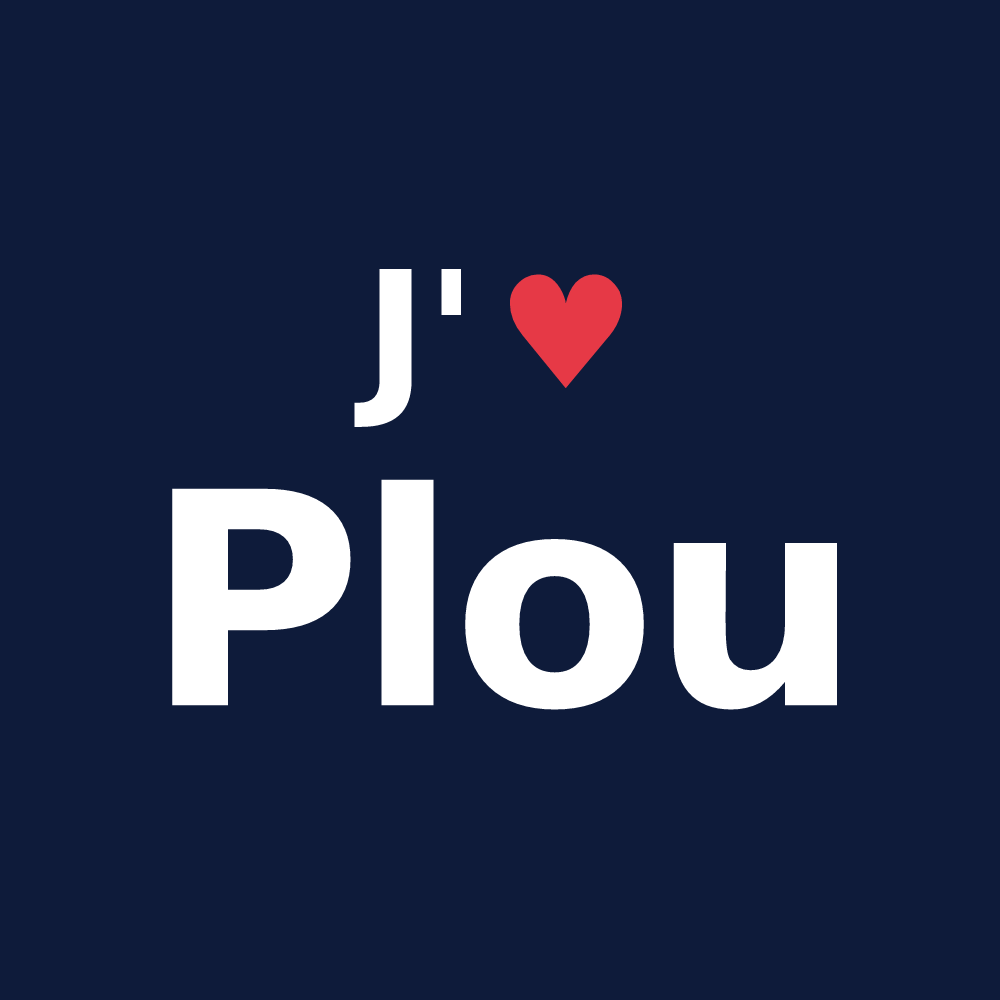 T-shirt personnalisé Plou — design J'aime Plou