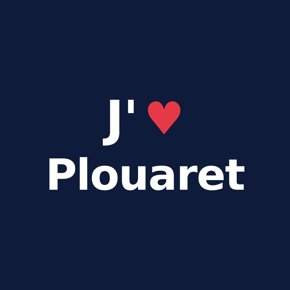 T-shirt personnalisé Plouaret — design J'aime Plouaret