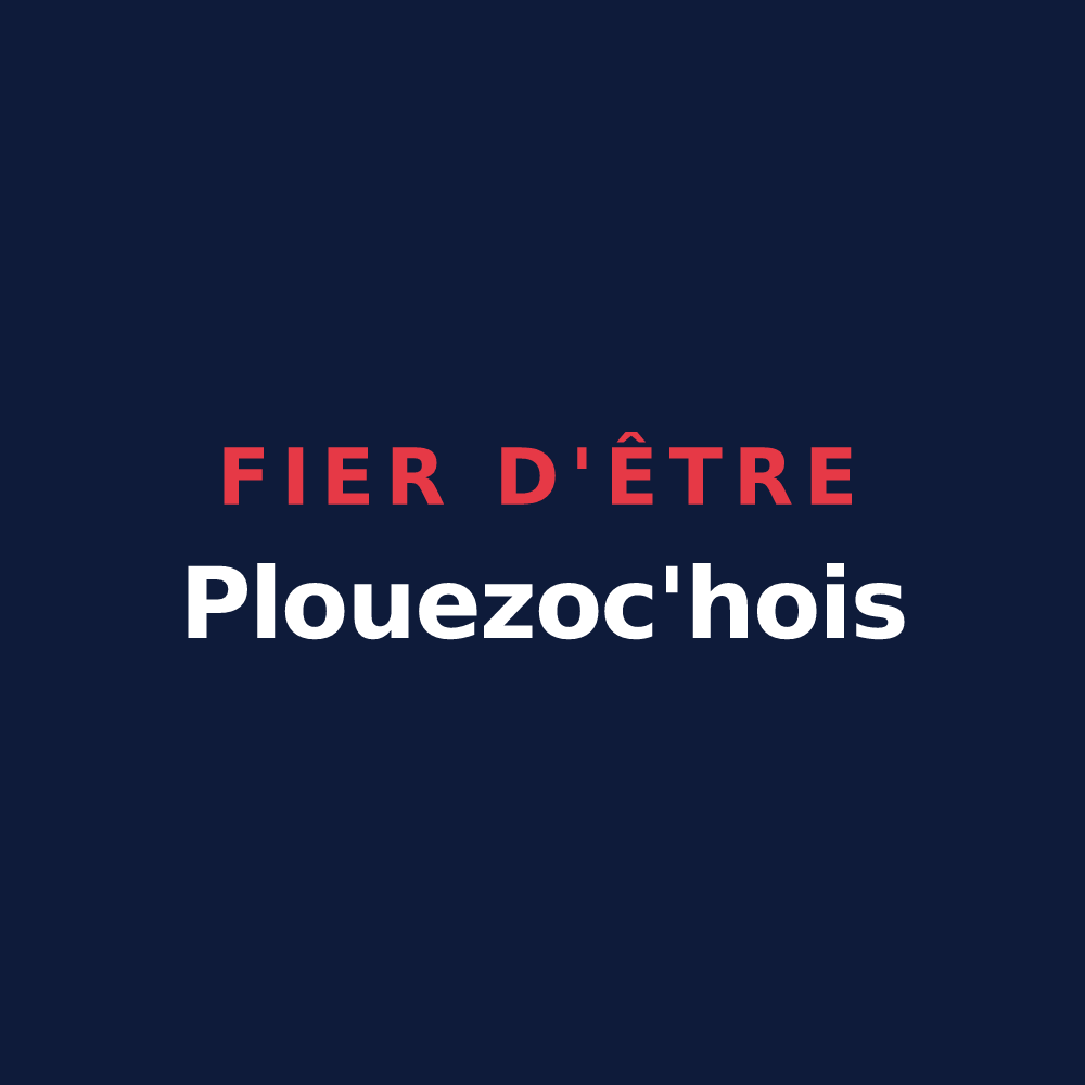 T-shirt « Fier d'être Plouezoc'hois » — design pour Plouezoc'h