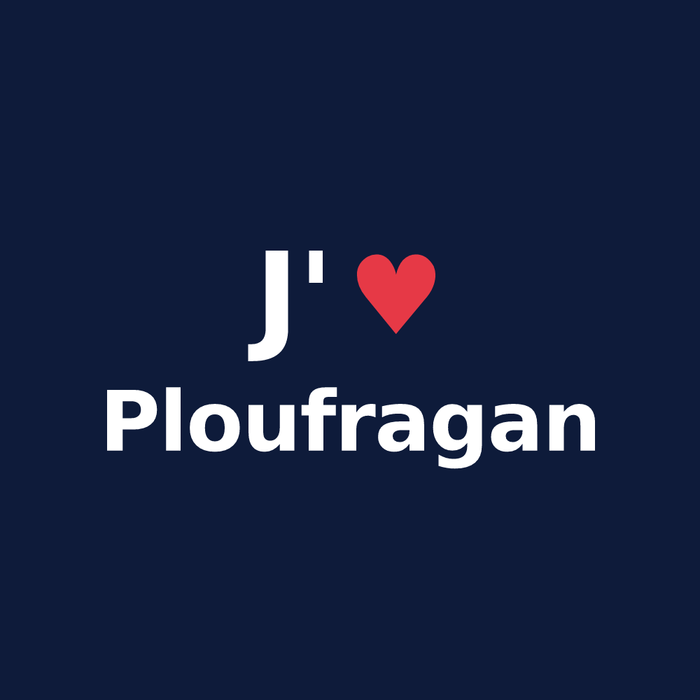 T-shirt personnalisé Ploufragan — design J'aime Ploufragan