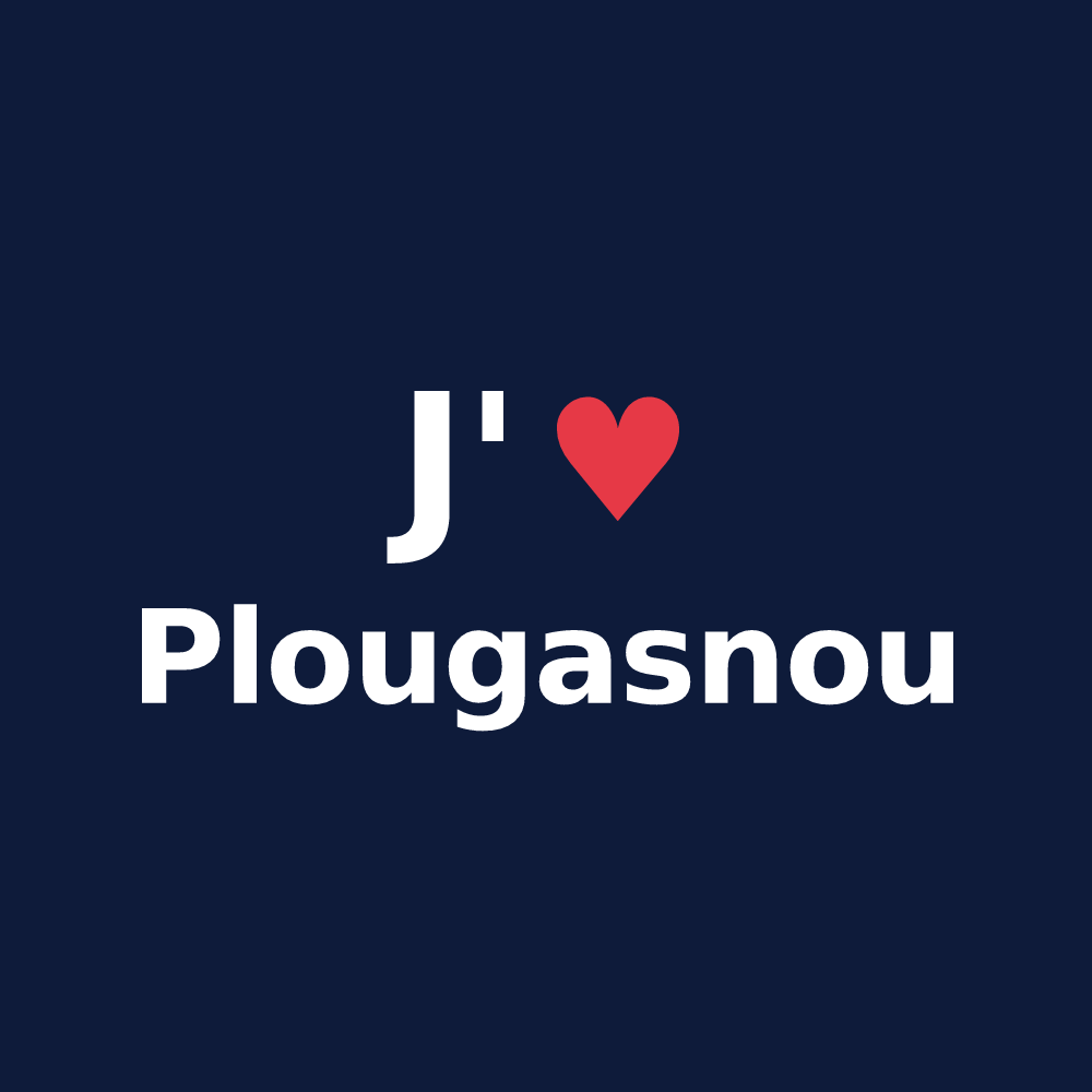 T-shirt personnalisé Plougasnou — design J'aime Plougasnou