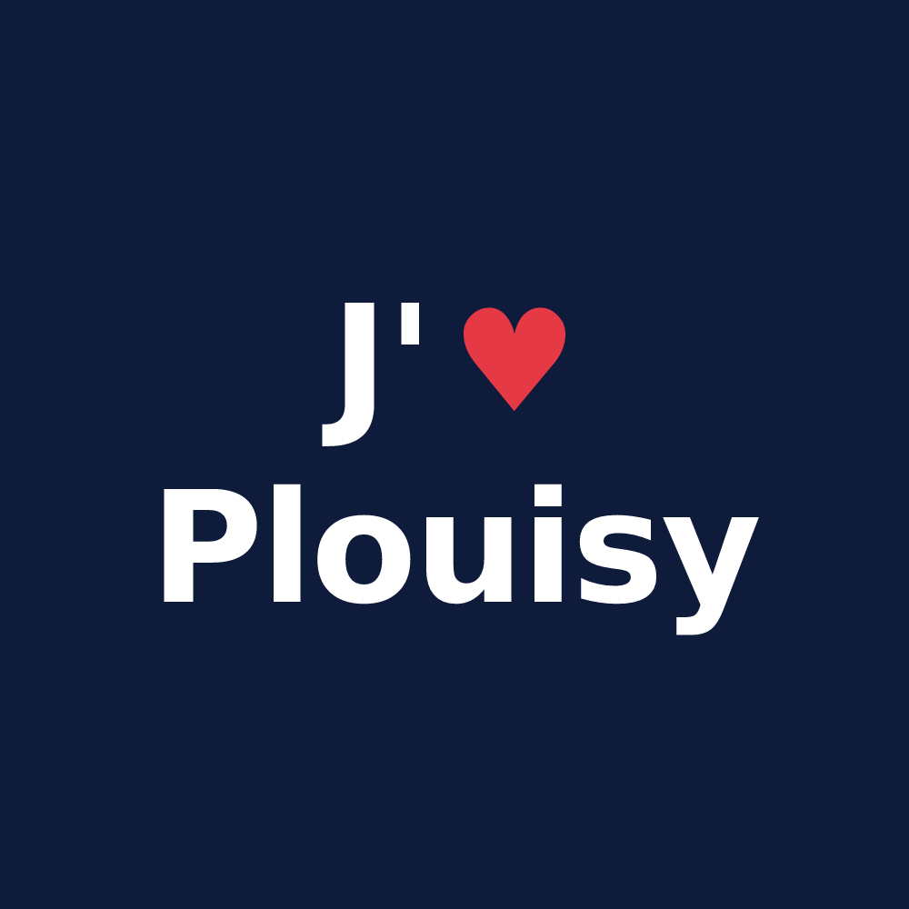 T-shirt personnalisé Plouisy — design J'aime Plouisy