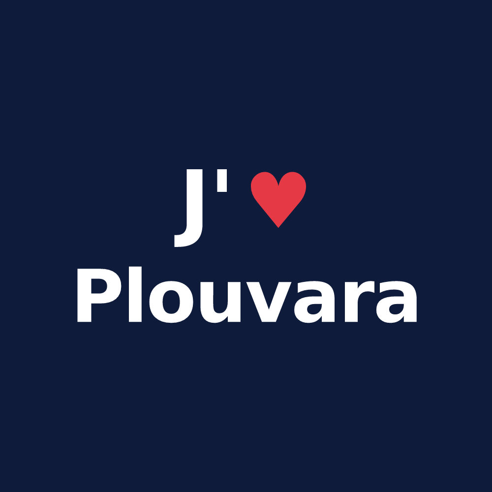 T-shirt personnalisé Plouvara — design J'aime Plouvara