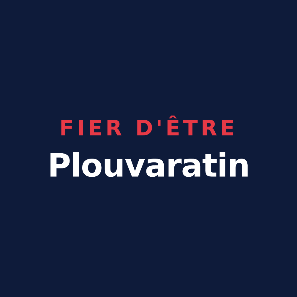 T-shirt « Fier d'être Plouvaratin » — design pour Plouvara