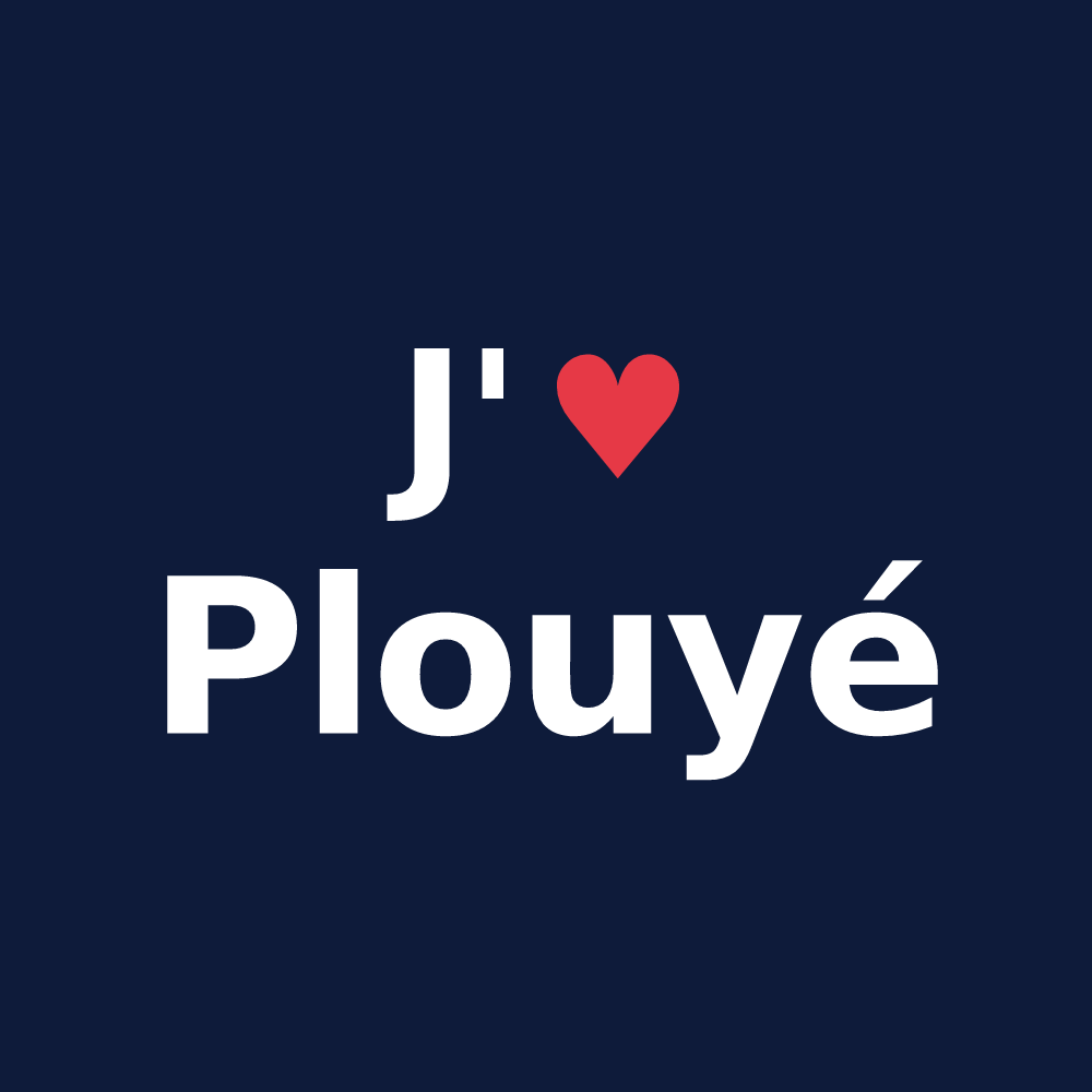 T-shirt personnalisé Plouyé — design J'aime Plouyé