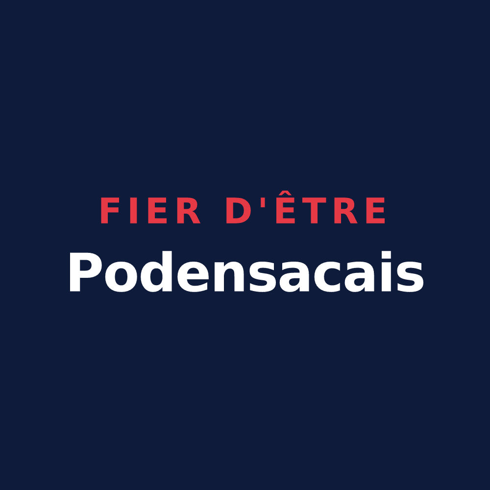 T-shirt « Fier d'être Podensacais » — design pour Podensac