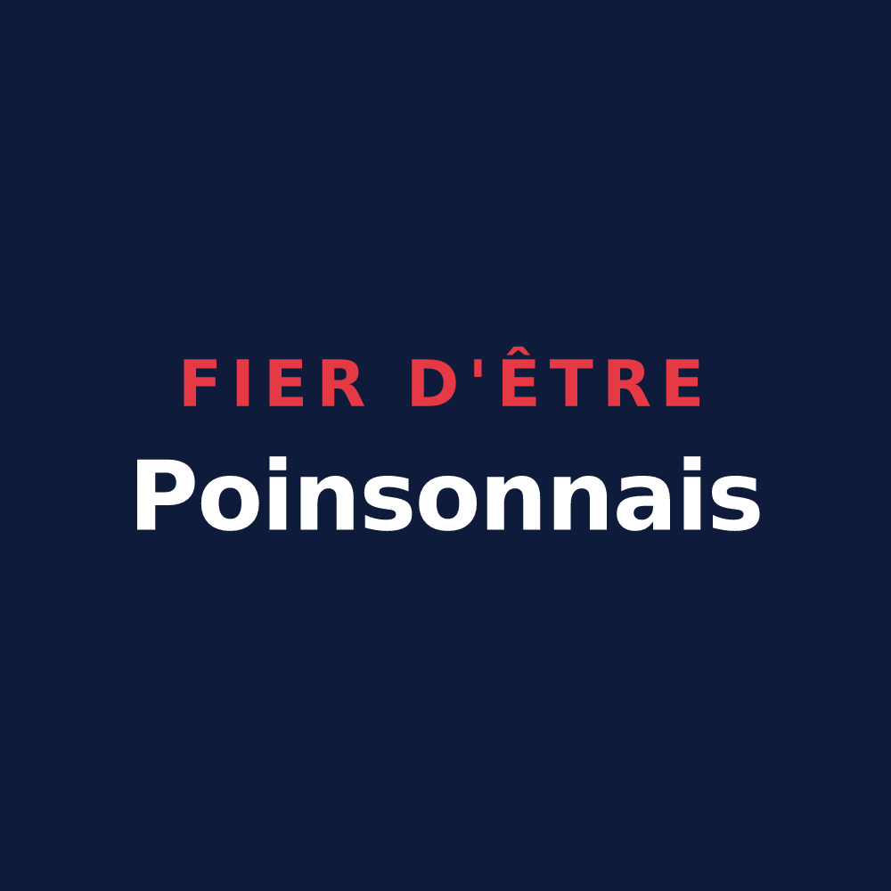 T-shirt « Fier d'être Poinsonnais » — design pour Poinson-lès-Grancey