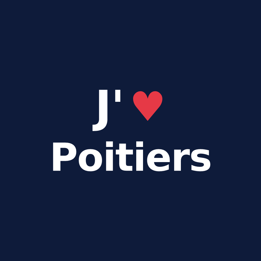 T-shirt personnalisé Poitiers — design J'aime Poitiers