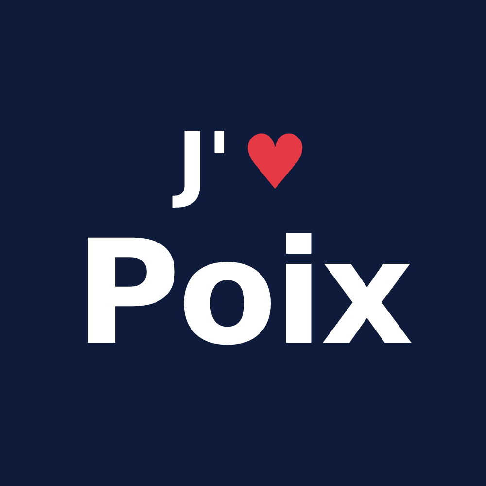 T-shirt personnalisé Poix — design J'aime Poix
