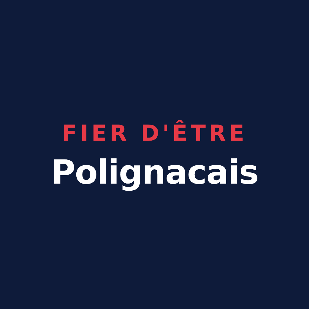 T-shirt « Fier d'être Polignacais » — design pour Polignac