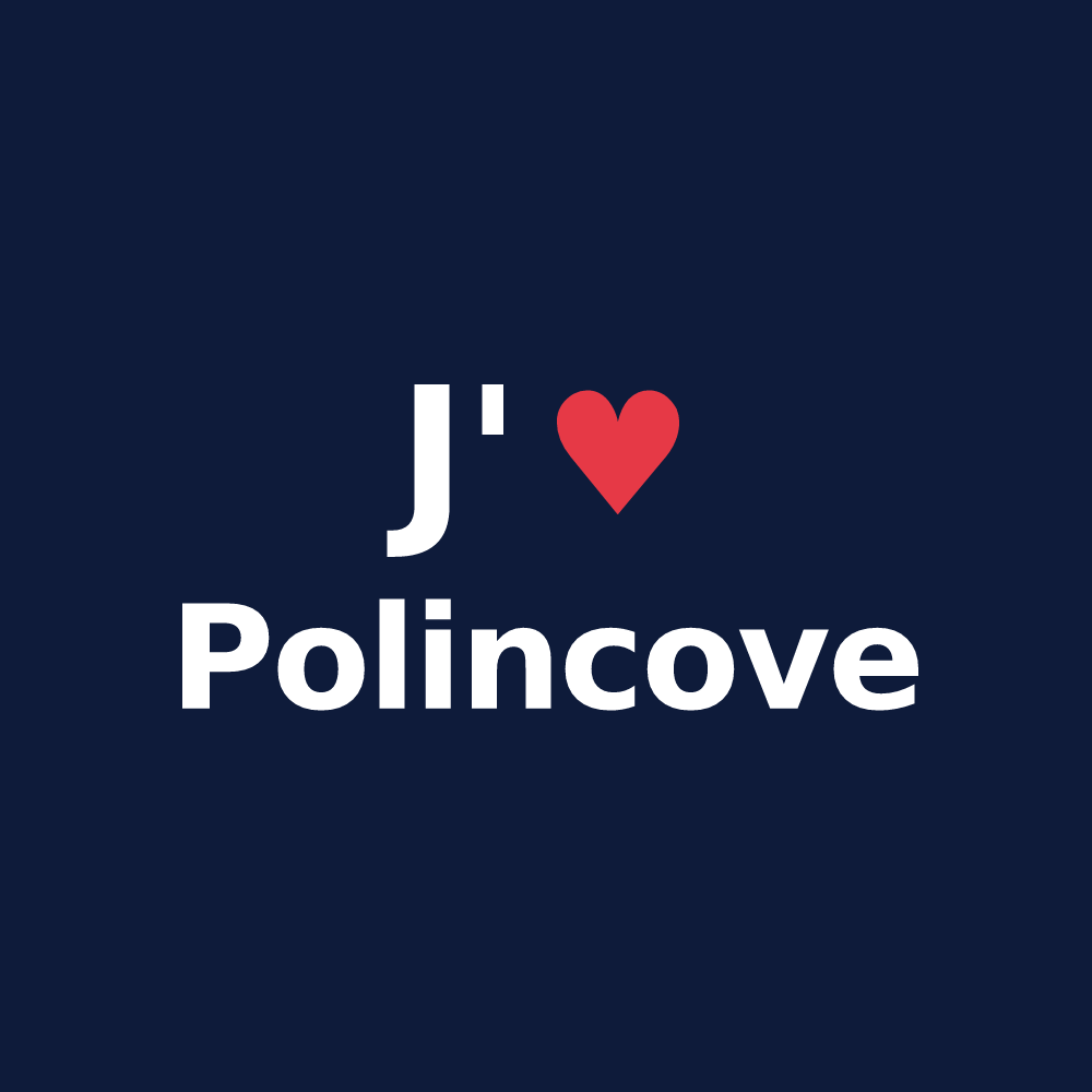 T-shirt personnalisé Polincove — design J'aime Polincove