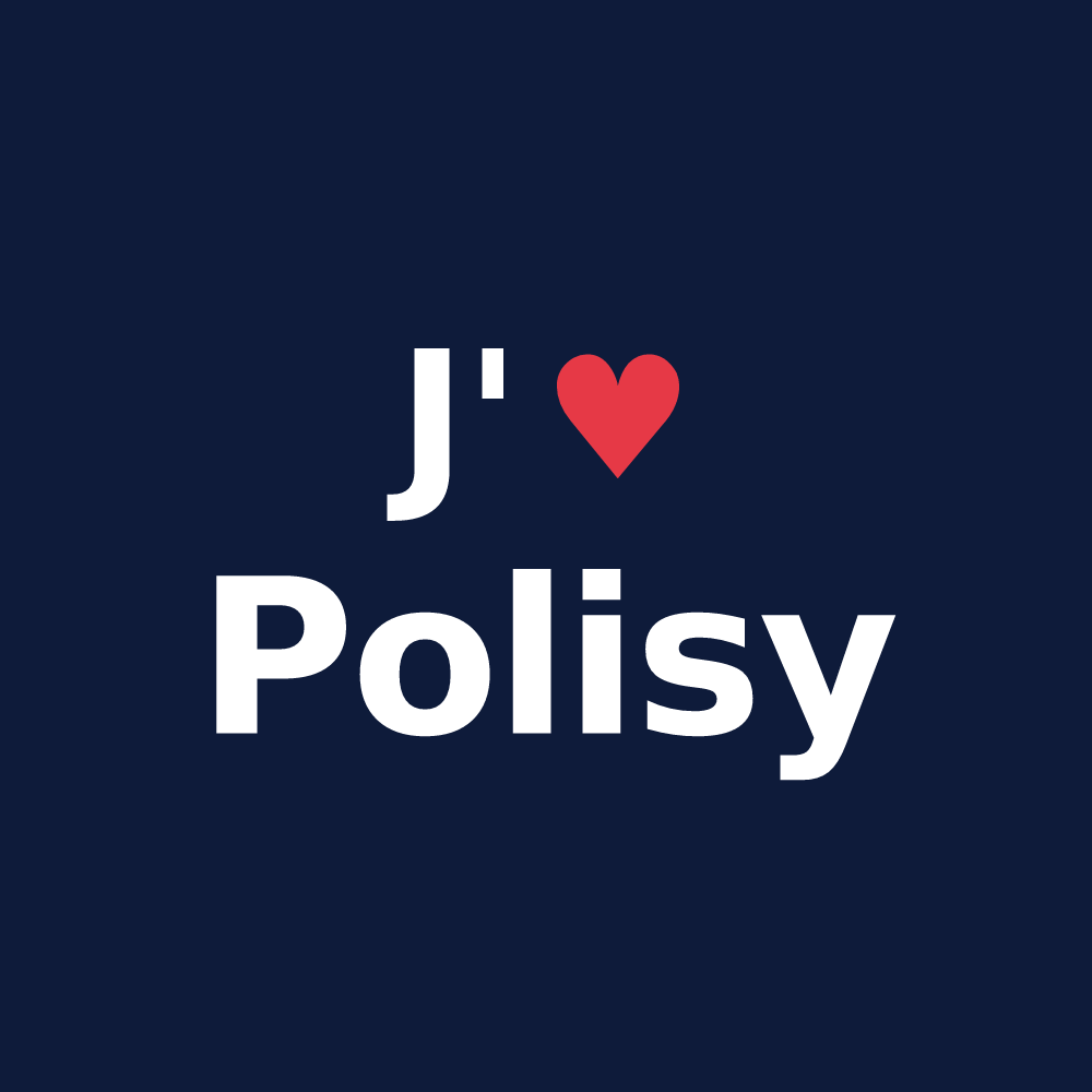 T-shirt personnalisé Polisy — design J'aime Polisy