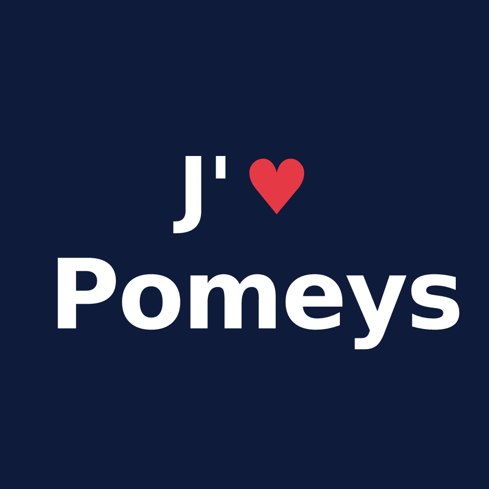 T-shirt personnalisé Pomeys — design J'aime Pomeys