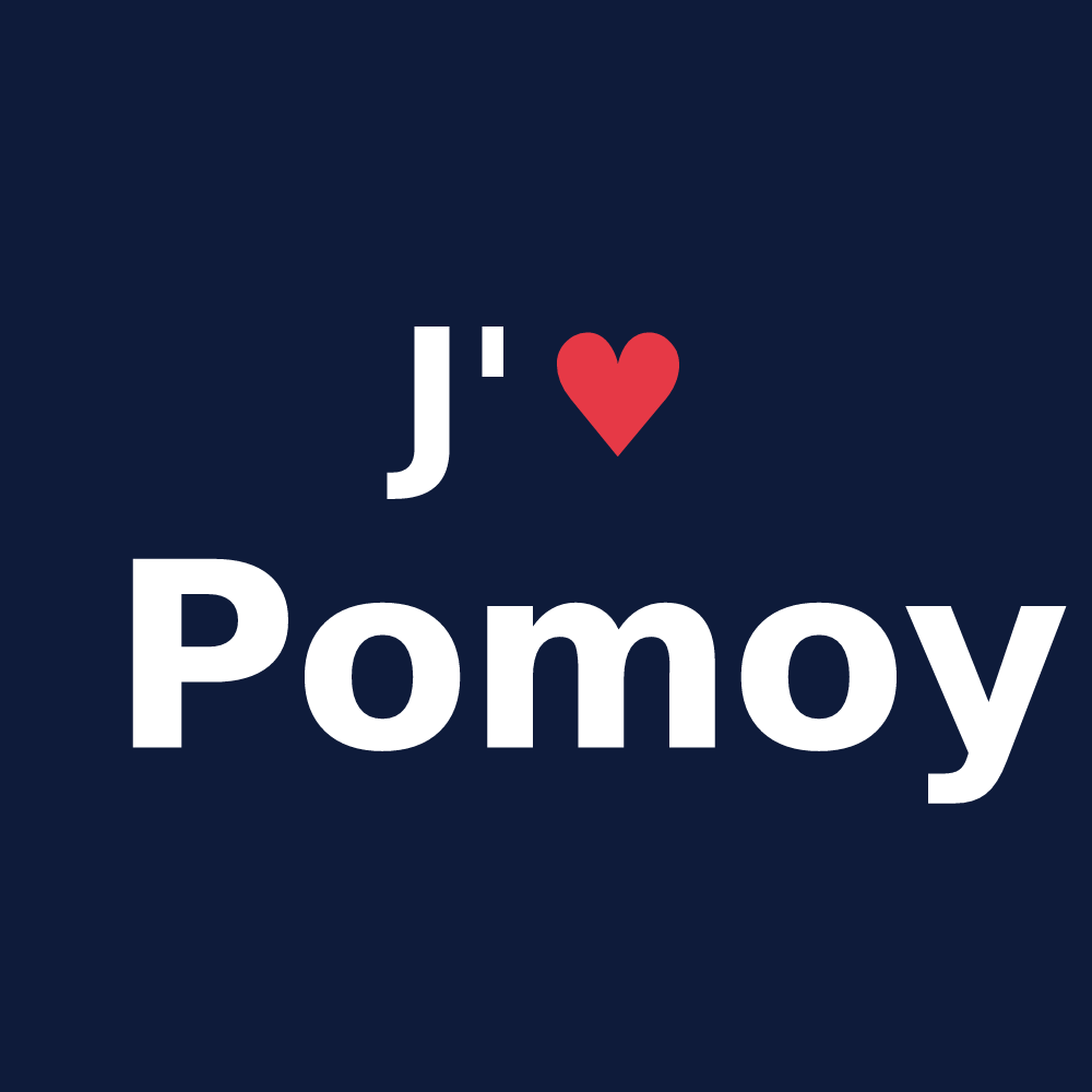 T-shirt personnalisé Pomoy — design J'aime Pomoy