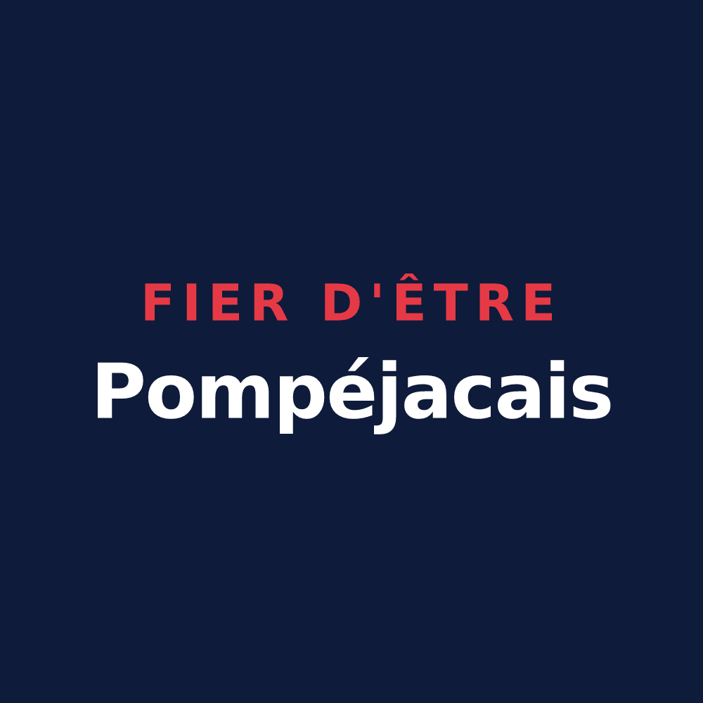 T-shirt « Fier d'être Pompéjacais » — design pour Pompéjac