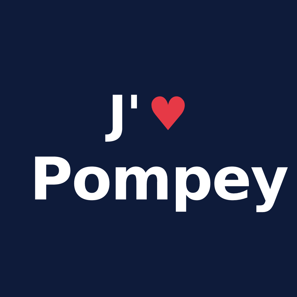 T-shirt personnalisé Pompey — design J'aime Pompey