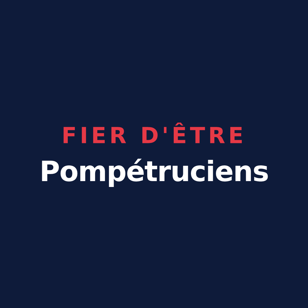 T-shirt « Fier d'être Pompétruciens » — design pour Pompierre