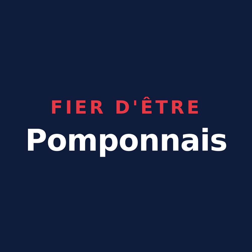 T-shirt « Fier d'être Pomponnais » — design pour Pomponne