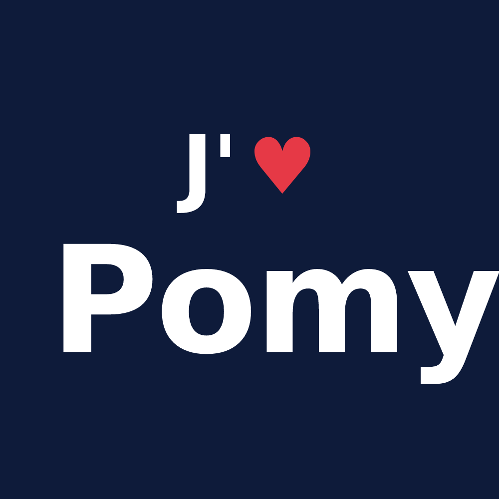 T-shirt personnalisé Pomy — design J'aime Pomy