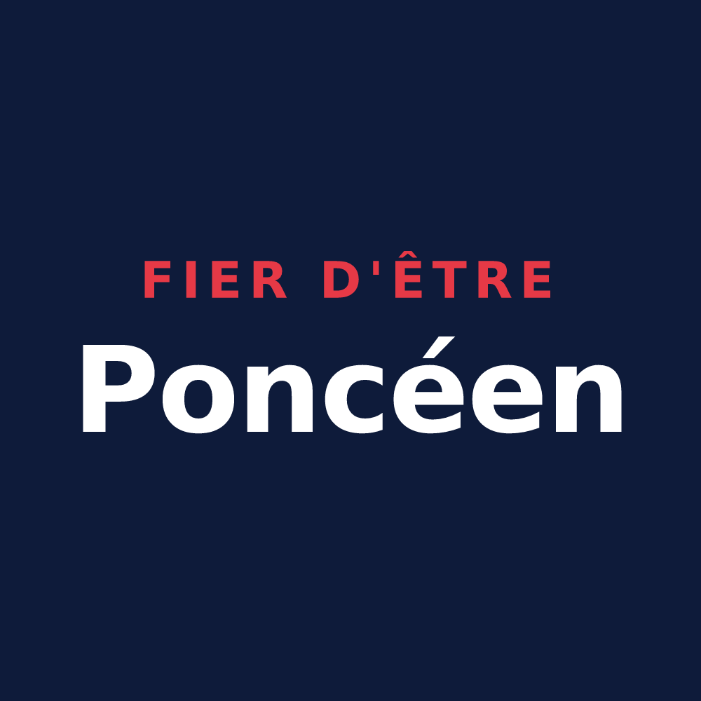 T-shirt « Fier d'être Poncéen » — design pour Poncey-lès-Athée