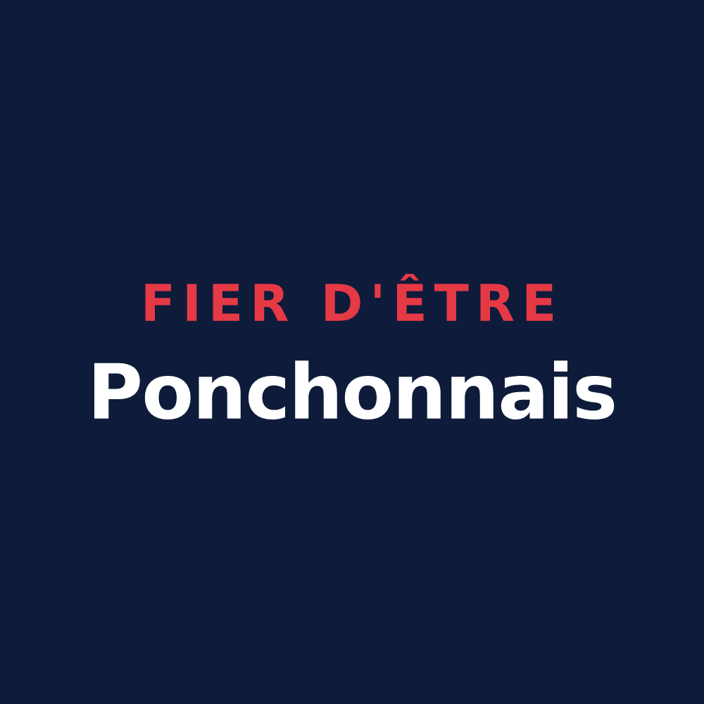 T-shirt « Fier d'être Ponchonnais » — design pour Ponchon