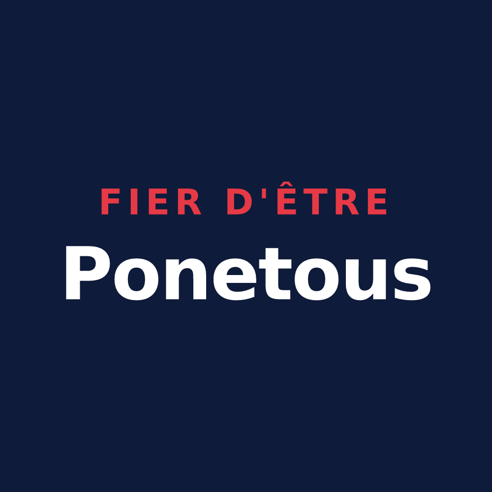 T-shirt « Fier d'être Ponetous » — design pour Ponet-et-Saint-Auban