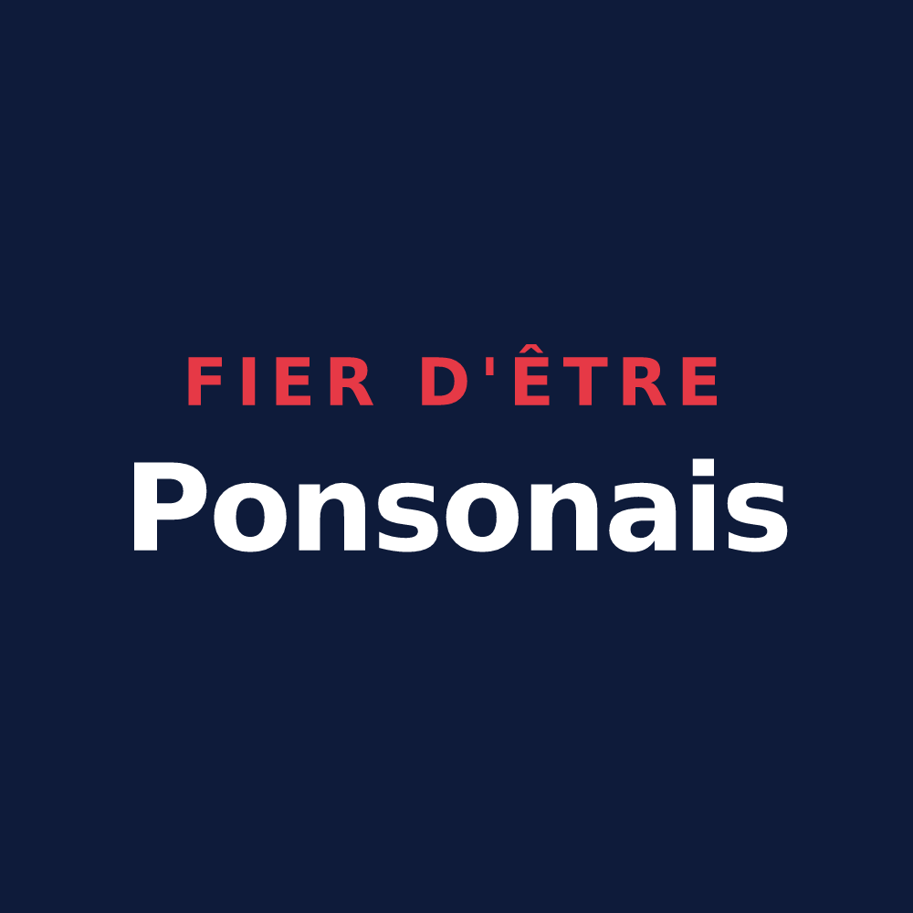 T-shirt « Fier d'être Ponsonais » — design pour Ponson-Debat-Pouts