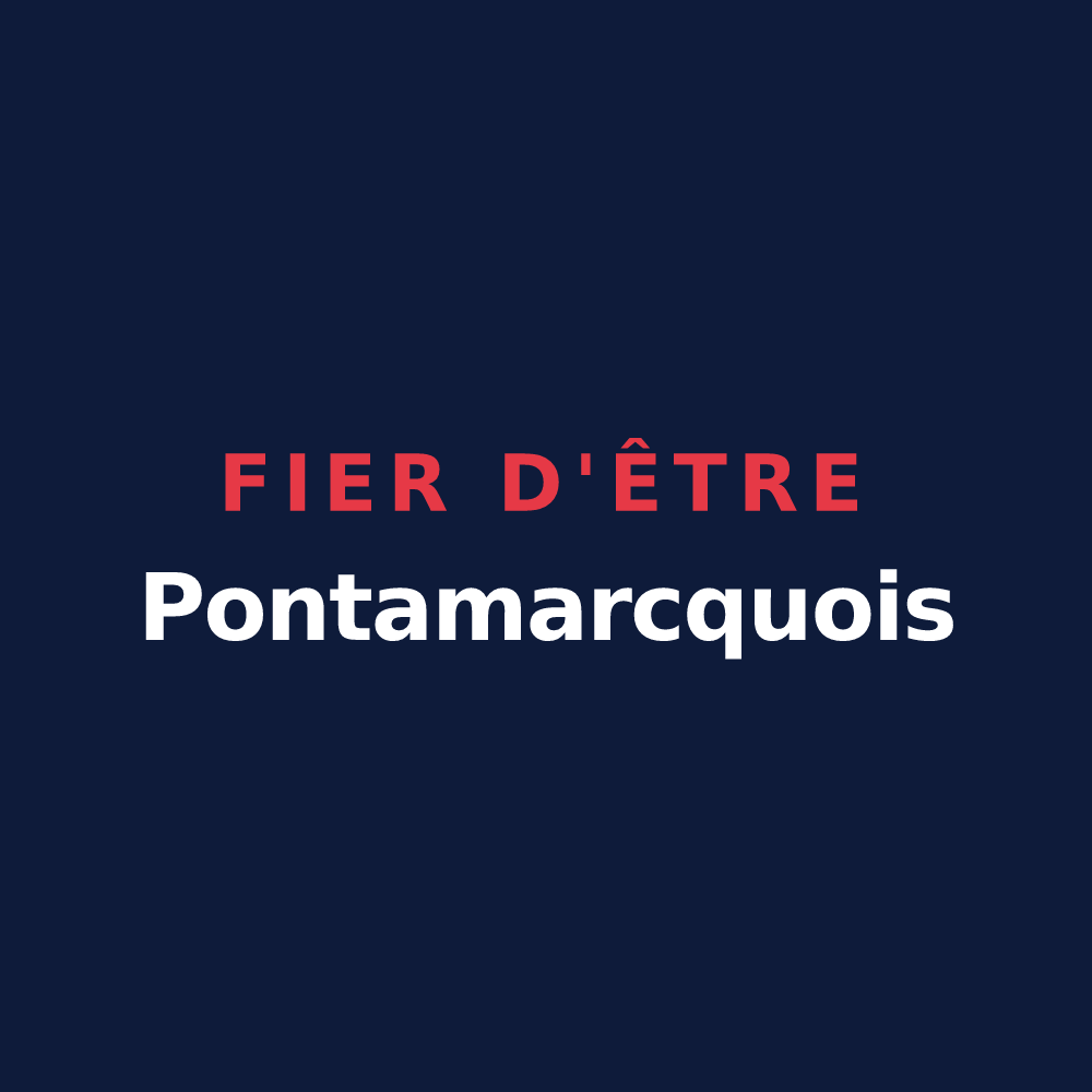 T-shirt « Fier d'être Pontamarcquois » — design pour Pont-à-Marcq