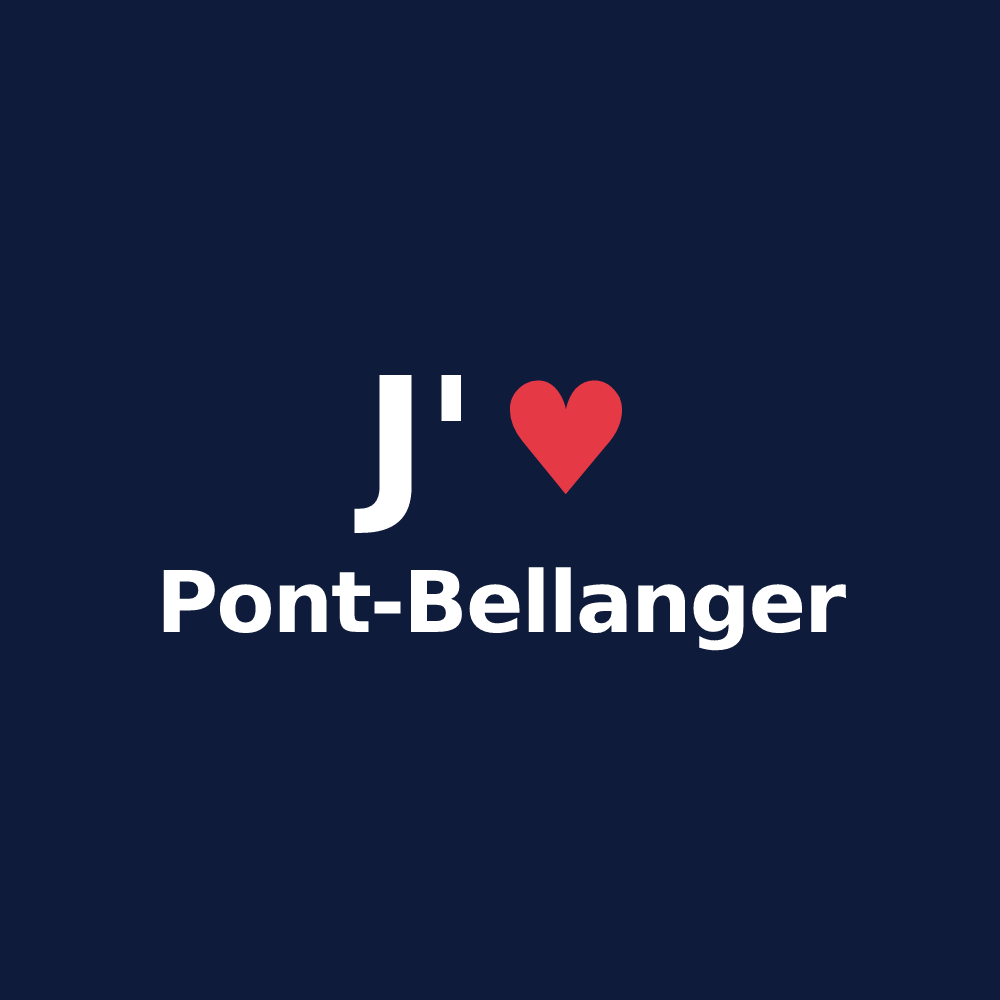T-shirt personnalisé Pont-Bellanger — design J'aime Pont-Bellanger