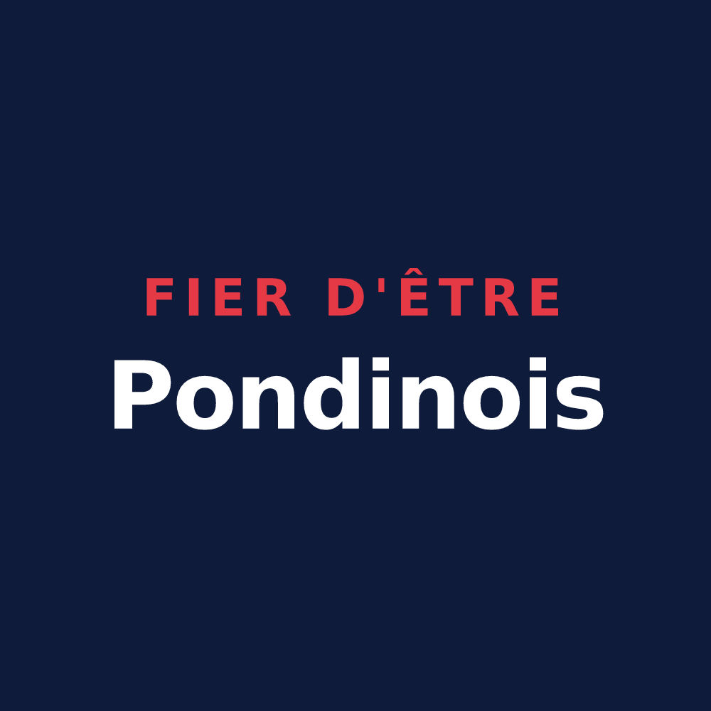 T-shirt « Fier d'être Pondinois » — design pour Pont-d'Ain