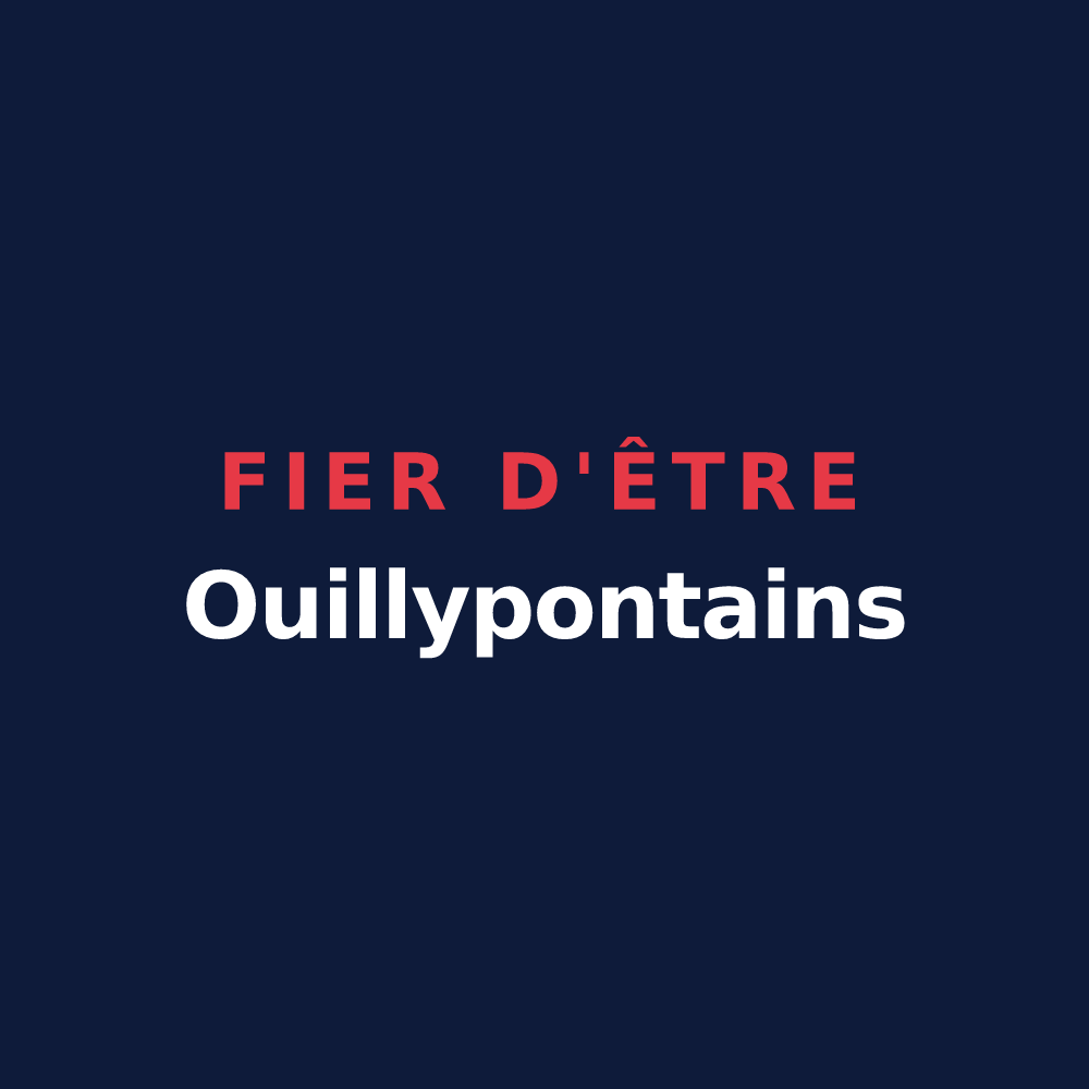 T-shirt « Fier d'être Ouillypontains » — design pour Pont-d'Ouilly