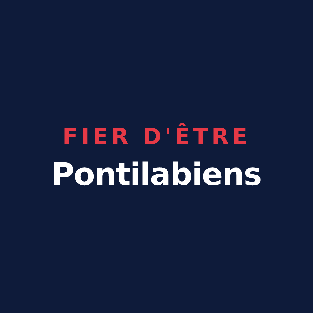 T-shirt « Fier d'être Pontilabiens » — design pour Pont-l'Abbé-d'Arnoult