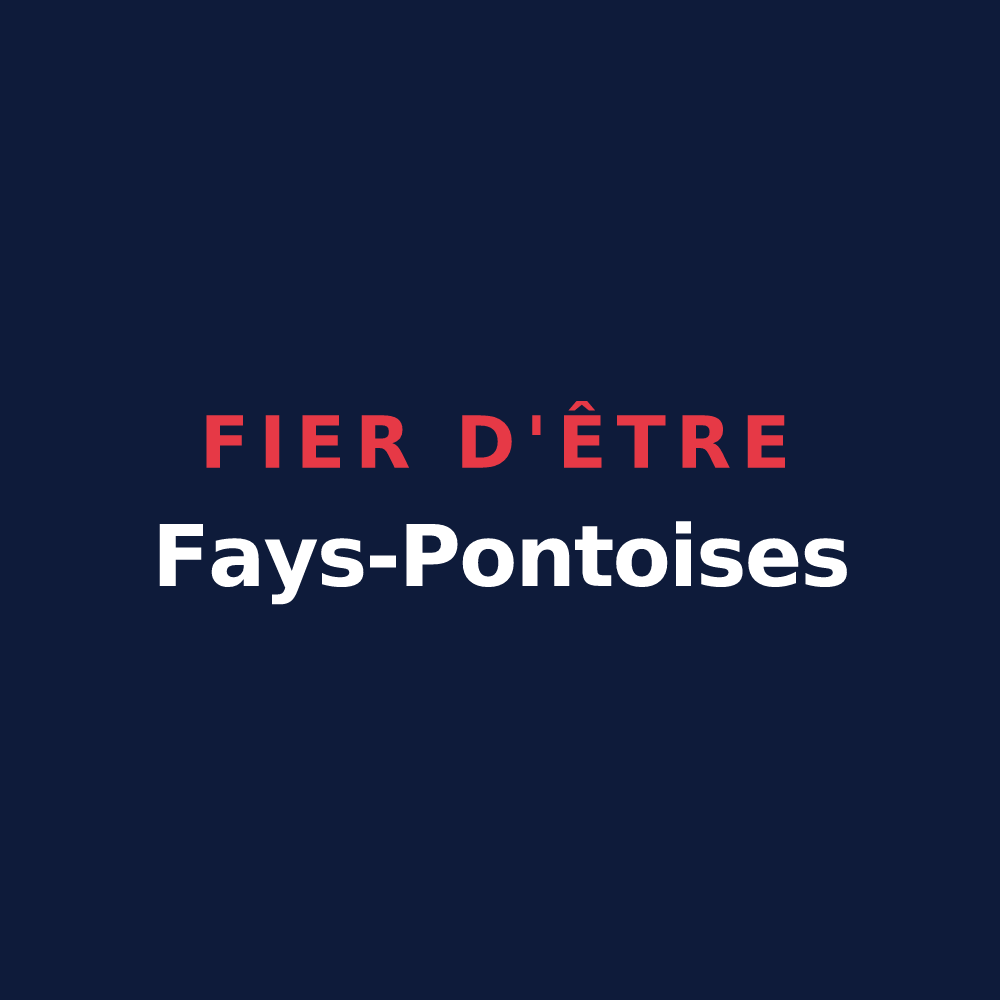 T-shirt « Fier d'être Fays-Pontoises » — design pour Pont-lès-Bonfays