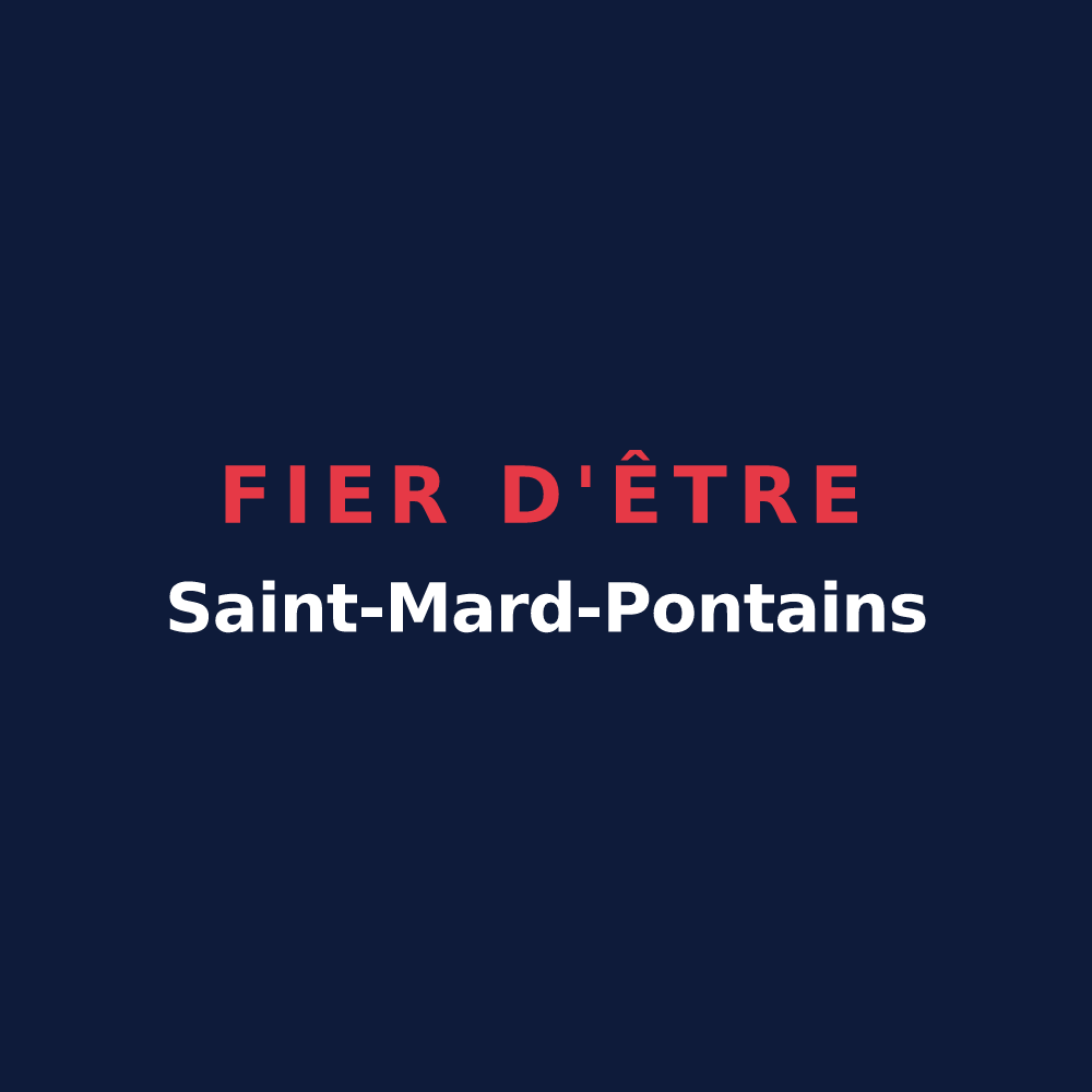 T-shirt « Fier d'être Saint-Mard-Pontains » — design pour Pont-Saint-Mard